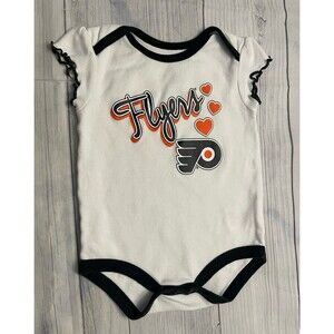 NHL Philadelphia Flyers Hockey Baby Onesie Bodysuit Outfit, Size 3-6 months